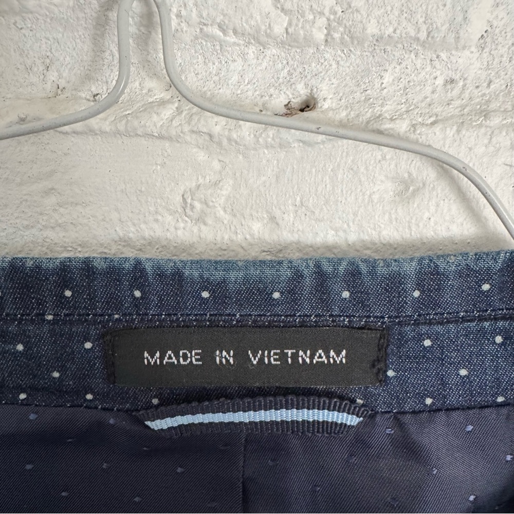 Tommy Hilfiger Navy Polka Dot Sport Coat – Size L48 - $18 - Picture 7 of 13